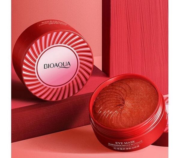 Hydrogel eye patches with red algae extract Bioaqua Eye Mask Haematococcus Pluvialis 60 pcs.